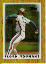 1987 Topps Mini Leaders Baseball Cards 019      Floyd Youmans